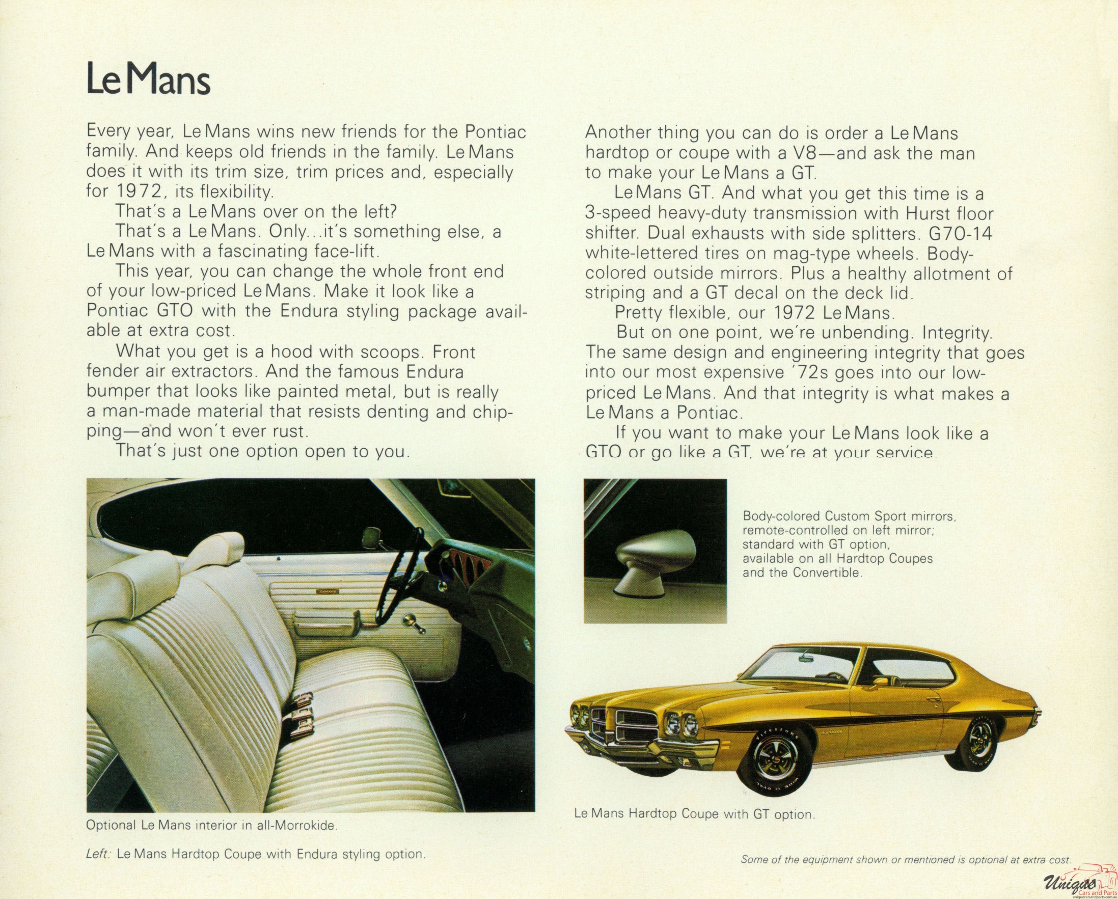 1972 Canadian Pontiac LeMans Brochure Page 12